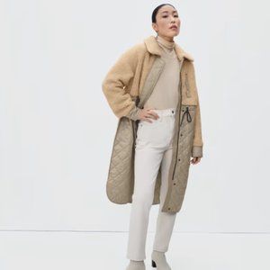 Everlane Quilted Teddy Coat